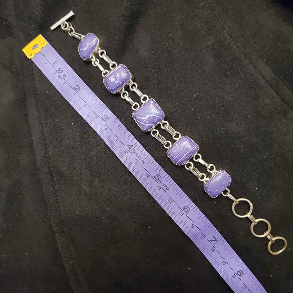 925 Silver Semi-precious Stones Handmade Bracelet